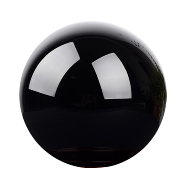 Stor naturlig svart obsidian sfär hemmakontor bordsdekorationer Julklappar 8cm