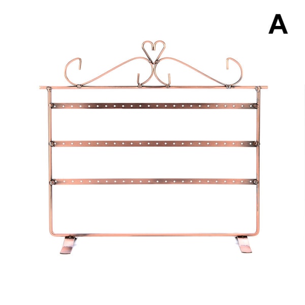 72 Hål Örhänge Nibbar Halsband Smycken Display Hylla Metall Display Stand Hållare Rack