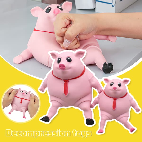 Rosa Squishy Pig Ångest-lindring mjuka leksaker för barn Vuxna Large Size