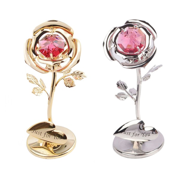 Jul Alla hjärtans dag Present Creatives Plating 24K Gold Leaf Rose Gift Gold