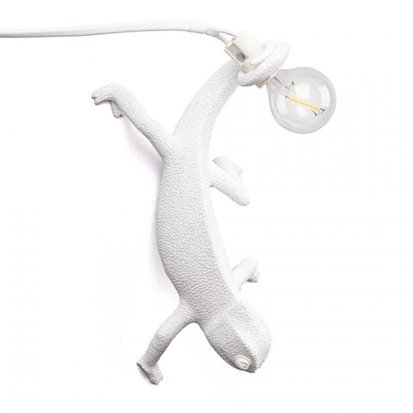 Chameleon Lamp Sovrum Resin Chameleon Skrivbordslampa Sänglampa Ljus Vägglampa US Plug
