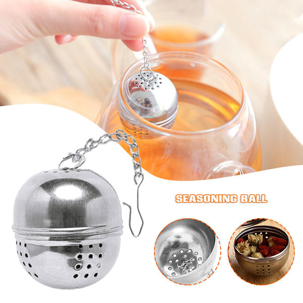 Kryddbollar i rostfritt stål Hot Pot Spice Drainer Soppa Ball Spice Ball