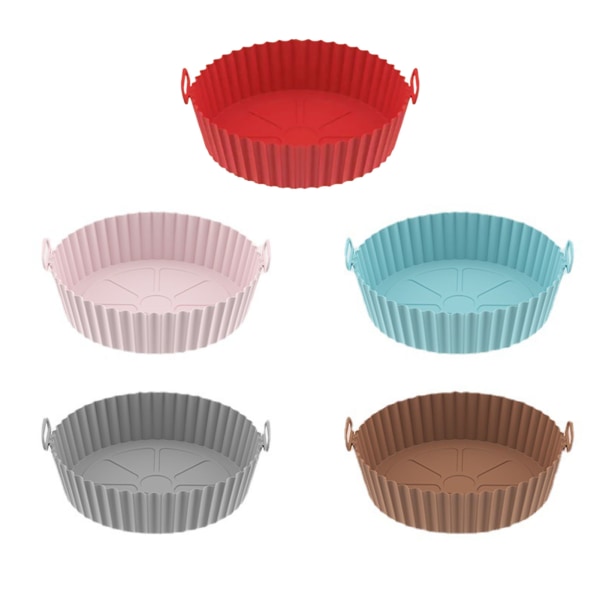 Air Fryer Silikon Bakplåt Återanvändbar Non-Stick Air Fryer Mats Ugnstillbehör Green Thickness 1.5mm