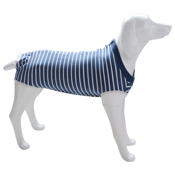 Kirurgi återhämtningsdräkt Anti slickande sår Husdjursvård Kläder efter operation Kläder Djurtillbehör för hund Stripe XS