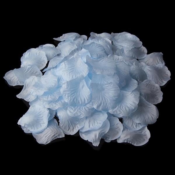 500st Simulering Silk Flower För Bröllop Dekor Valentine Party Rosenblad Light Green And White