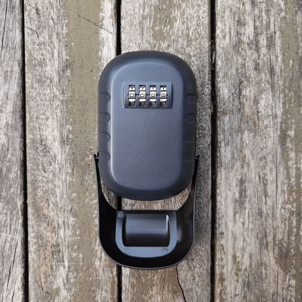 Cipher Disk Design Nyckellåda Vattentät Cover Design Case för inomhus Black