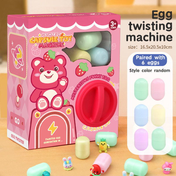 Barns söta tecknade Gashapon Machine Leksak Multi-Use Funny Toy Dispenser Nyhetspresent för barn Cute Bear