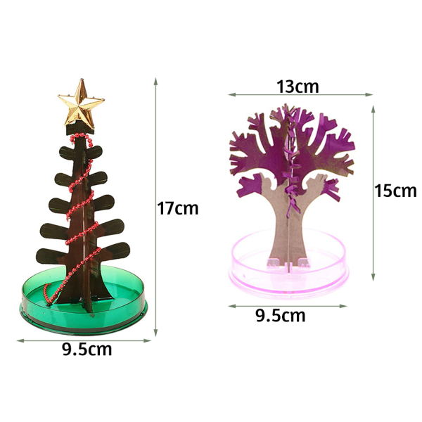 Magics Christmas Tree DIY Kit för Xmas Lätt att använda fester Leksaker för barn Vuxna Multicolour