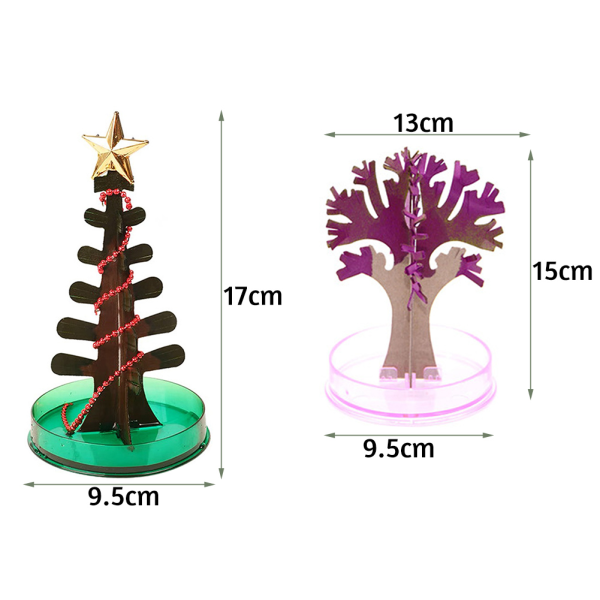 Magics Christmas Tree DIY Kit för Xmas Lätt att använda fester Leksaker för barn Vuxna Pink