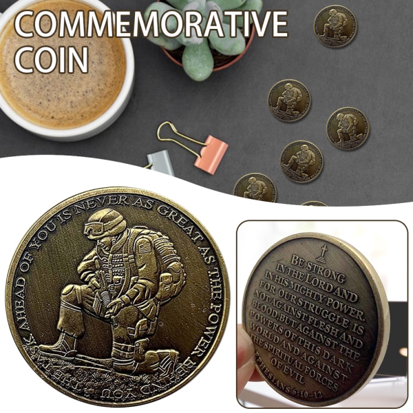 United States Soldier Commemorative Coin Veteran Coin Collectible Novelty Födelsedagspresent 1pcs