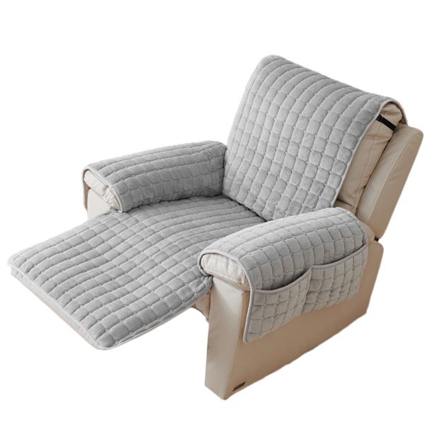 Vattentät möbelöverdrag med förvaringsfickor för hemmet Gray 53 * 190cm