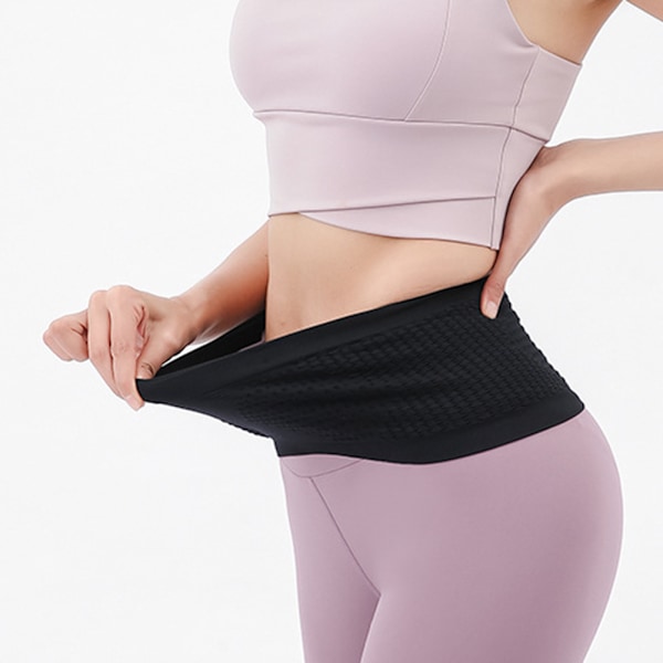 Dold midjeväska Bärbar svettabsorberande ficka för gym cykling löpning Pink L