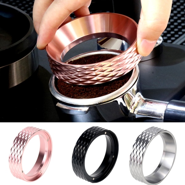 58 mm Espresso Doseringstratt/Ring Aluminiumlegering Kaffe Doseringsring Byte för 58 mm Portafilter Baristas Tool Gray