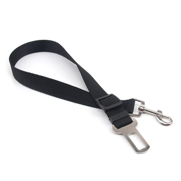 Justerbar husdjurssele Heavy Duty hundsäker rep Nylon hundkoppel med metallspänne Black