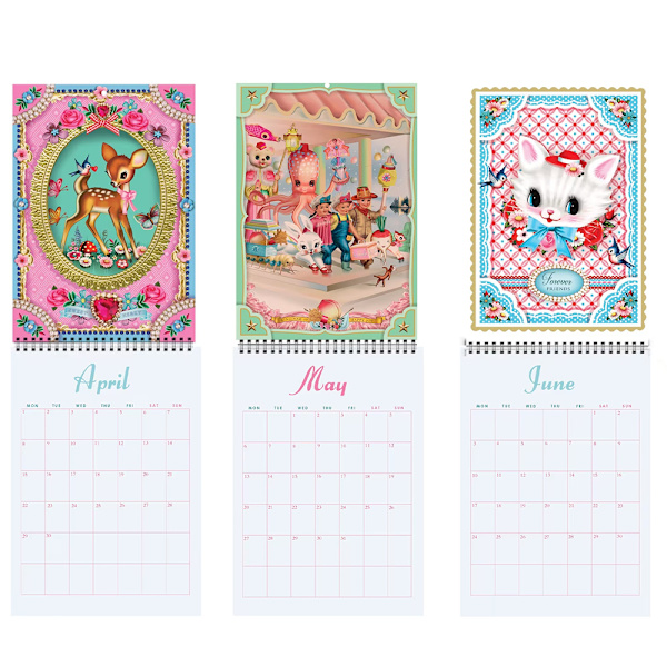 2024 Cat Dog Friendships Calendar High-Definition Tearable Calendar for Office 2024