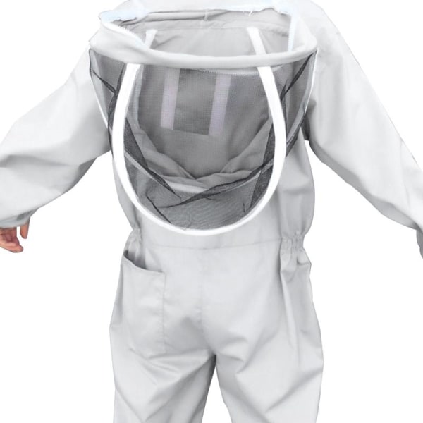 Biodlingskläder för hela kroppen Professionella biodlare Biskydd Biodlingsdräkt Safty Veil Hat Klänning All kroppsutrustning XL
