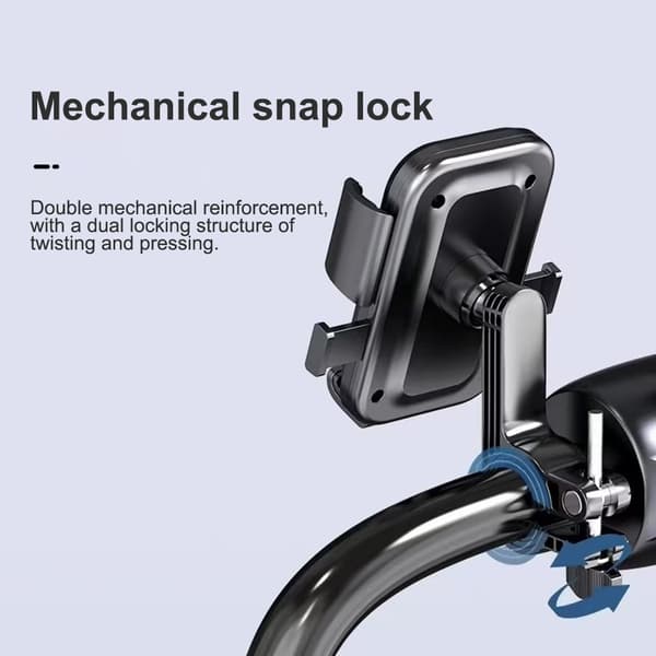 Universal Cykeltelefonhållare för Elscooter Motorcykel Multifunktionell Styrfäste Handlebar Model