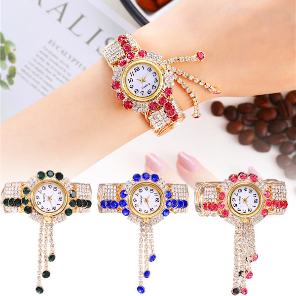 Quartz Watches Vackra Individuella Casual Watches Girls Watch För Kvinnor Dam Red