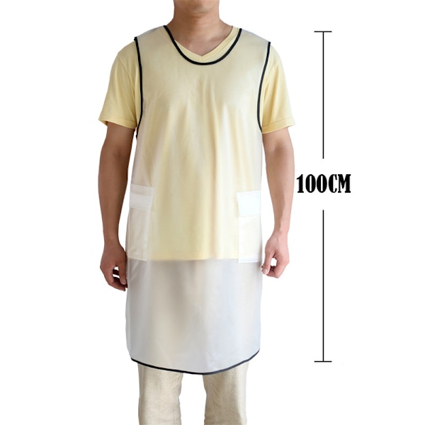 Vattentätt Transparent Förkläde Tpu Miljövänlig Köksbakning Djuraffär Spetsfri Overall White Lengthen
