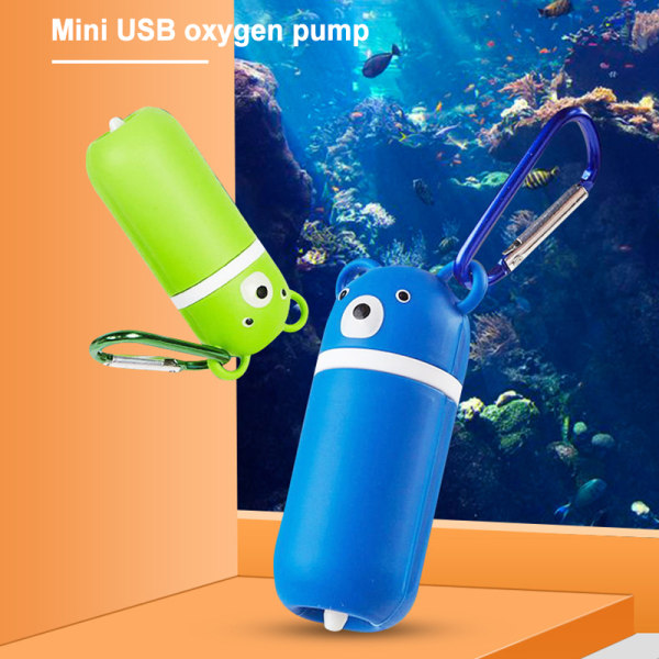 Söta Mute Oxygen Air Pumps Portable Mini USB Aquarium Fish Supplies Tillbehör för akvarium Yellow