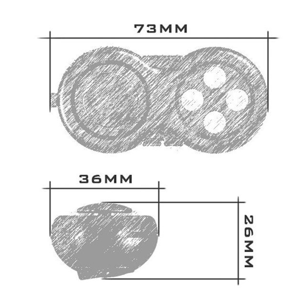 Handhållen Stress Relief Fidgets Pad Lätt att bära Lätta antistressleksaker Presenter för vuxna barn Red