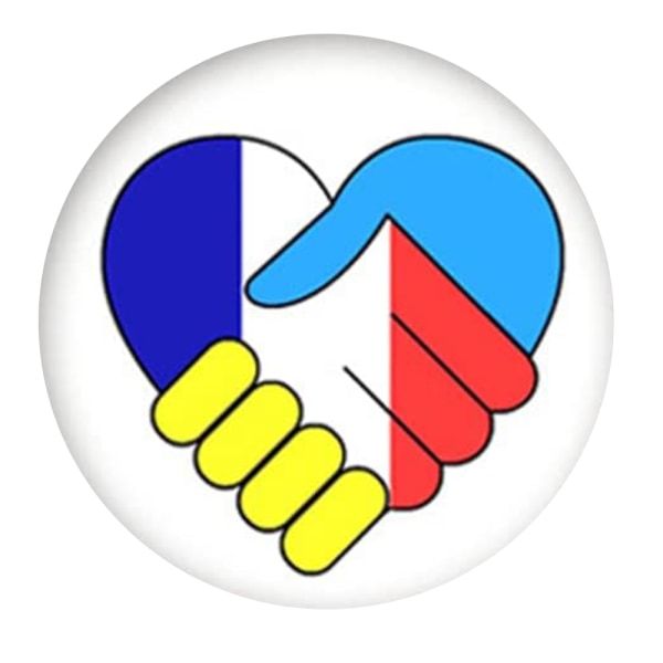 Ukraina Flagga Badge Internationell politisk syn Metall Pin Button För Klädväska 6