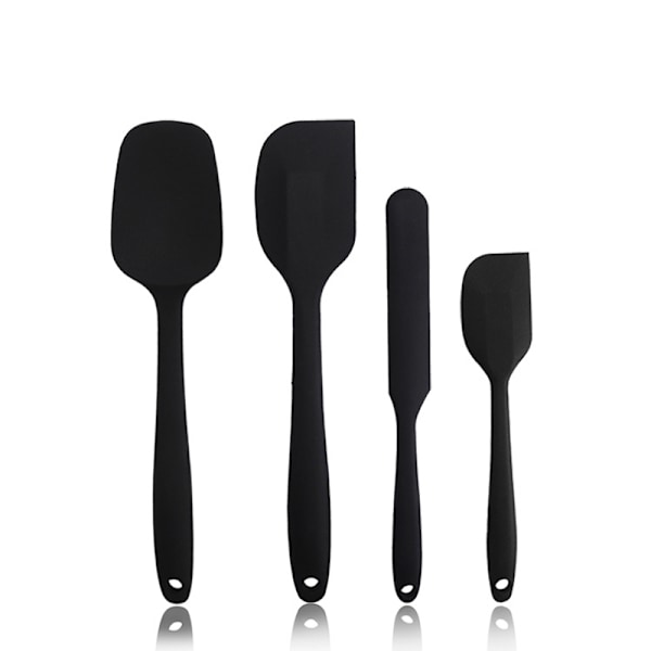 4st livsmedelsklassad silikonspatel Hög värmebeständig non-stick diskmaskin Säker BPA-fria köksredskap för bakning Red