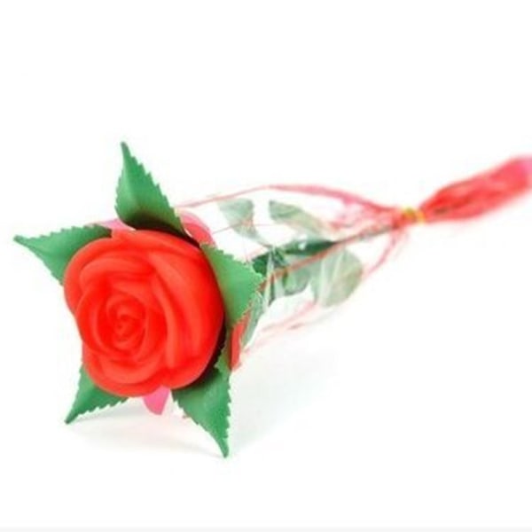 Glow In Dark Artificiell Vivid Rose Flower Holiday romantisk present till flickvän Hustru Mamma Blue