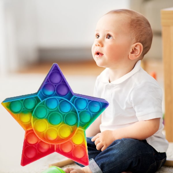 Color Push Bubble Gadgets Sensoriska leksaker, speciellt för att lindra trycket Silikon Tryckavlastande leksaker Klämmer känsla