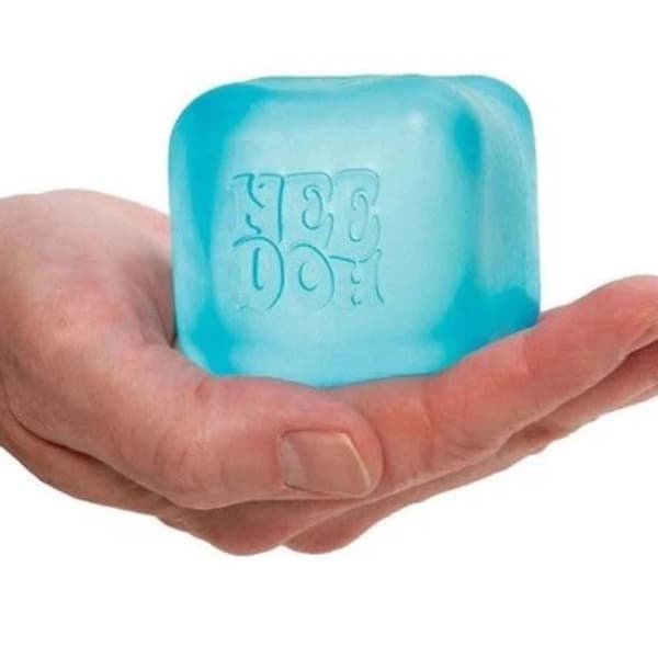 Kube sensorisk klemmeleke med super solid-klembarhet - Alder 3 og oppover Blue