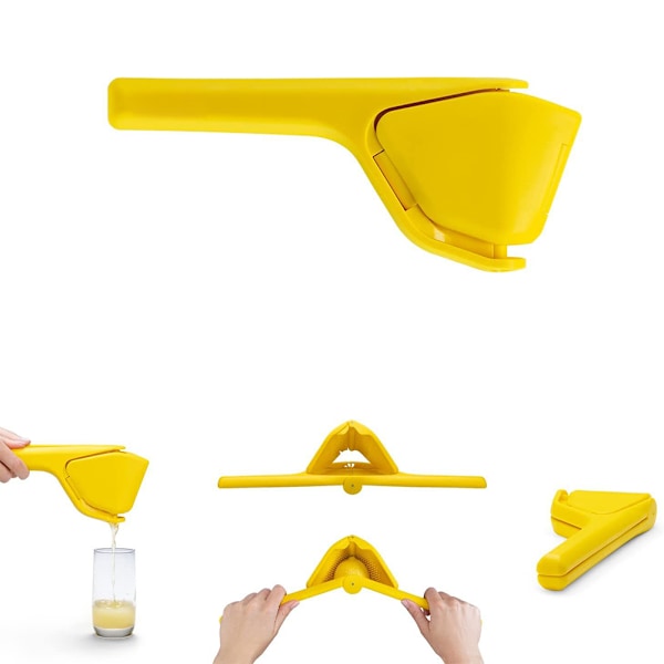 Citruspress Manuell JuicepressLemon Squeezer, Lätt Klämma Mindre Ansträngningar grön