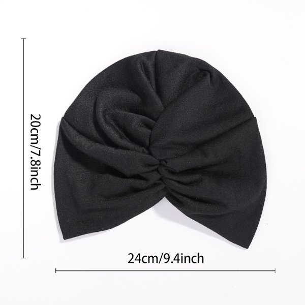 Stretch turbanhatt med korsade vridna design Bekväm mångsidig huvudbonad för damer Khaki