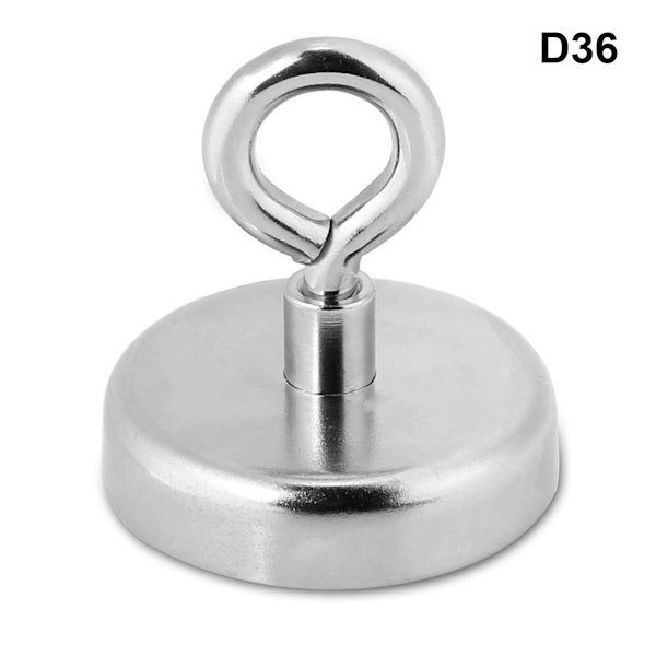 Stark neodymmagnet Rund Dragkraft Flodfiske Magnetisk Eyebolt D36