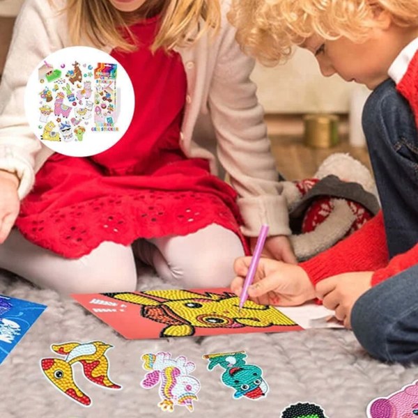 Kids DIY Diamond Painting Sparkle Gem Stickers, Girls Birthday Present