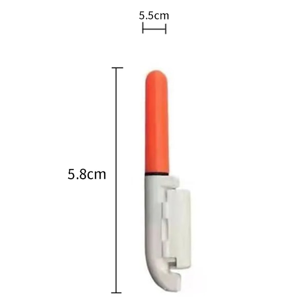 Nattfiske Spö Ljus Bärbar Klämma Typ Fisk Attraktion Lång Gjutning Havsspö Fiske Elektronisk Stick Red 425-Large