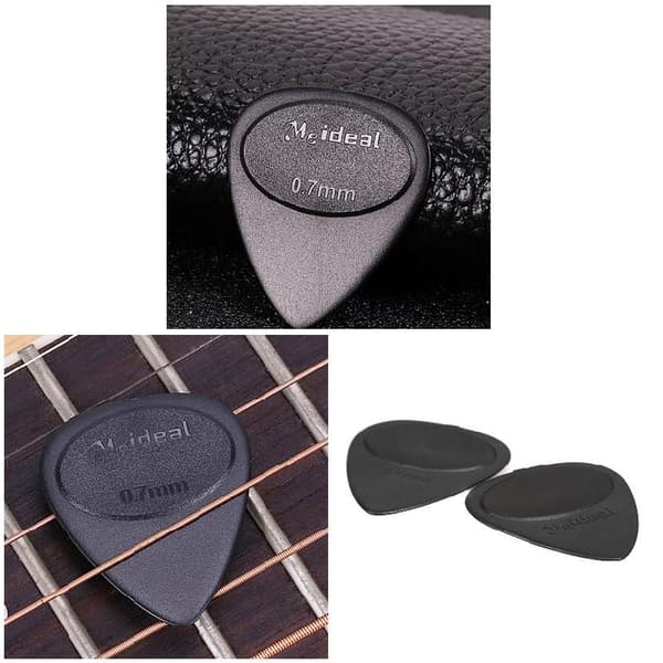 10 st Plockar 0,7 mm tjocklek Tillbehör Hållbar för elgitarr bas Ukulele Black