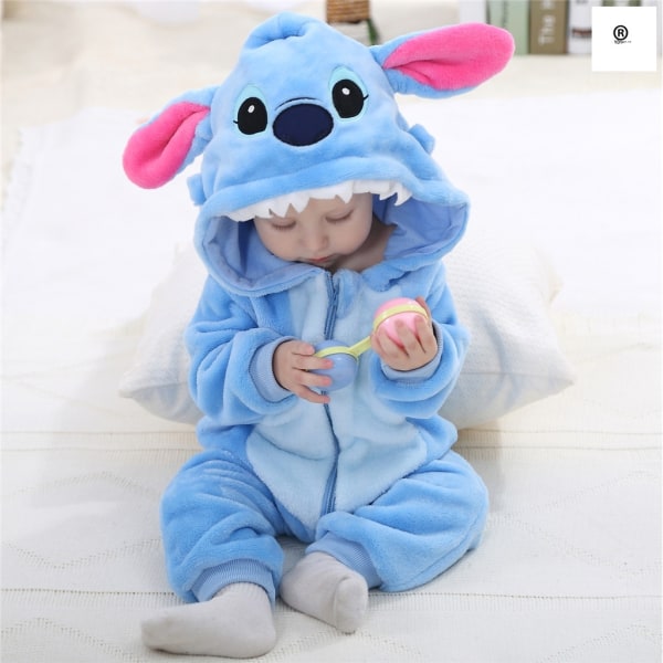 Toddler Unisex Set Hooded Jumpsuit Fox And Animal Print Blue Dot Jumpsuit 90 13-18 Months