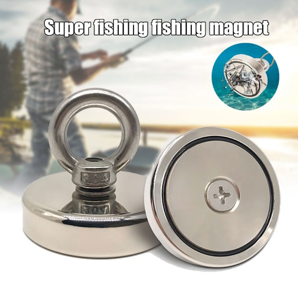 Magnetisk krok Stark Absorptionsmagneter För Fiske Lyft Hängande Apportering Suction 62kg