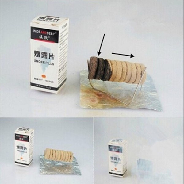 White Combustion Smoke Cake White Smoke Effect Bombfotograferingshjälpmedel 10 Pcs