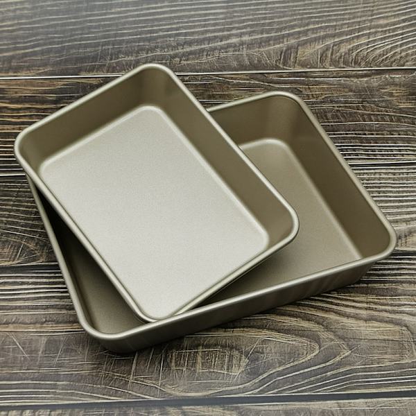 Nonstick Bakeware Rektangulär Cake Pan Multipurpose Quick Release Cake Bröd Rostat bröd Bakpanna S