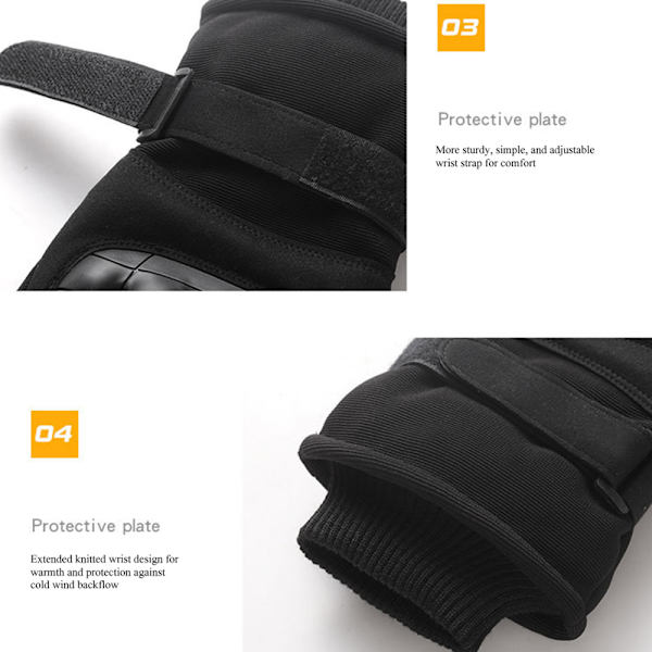 Vinter Halkfria pekskärms ridhandskar Bekväma andningsbara mjuka handskar för män manlig ungdom brushed XL
