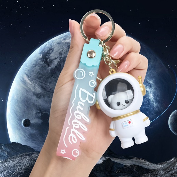 Starrys Bear Night Light Nyckelring Hänge Personlig hängande nyckelring för barn Vuxen