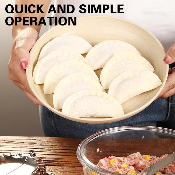 Tillverkningsverktyg för dumpling i rostfritt stål Slitstark DIY- mould för matlagning i köket