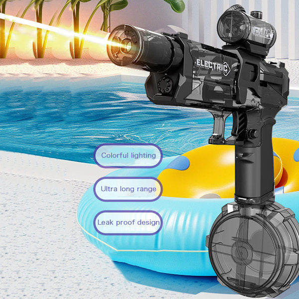 Ultimat Battle Blaster, Elektrisk Vattenpistol med Skjutljus, 10 Meter Lång Räckvidd, Snabbladdningsläge Is Explosioner, Barnpresenter för Pojkar Flickor Red