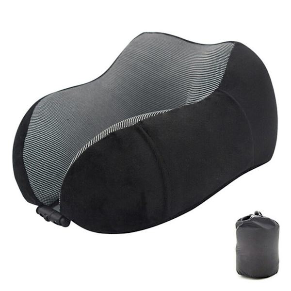Rese Nackkudde Memory Foam U-formad nackstöd Nackstöd Resekuddar Black