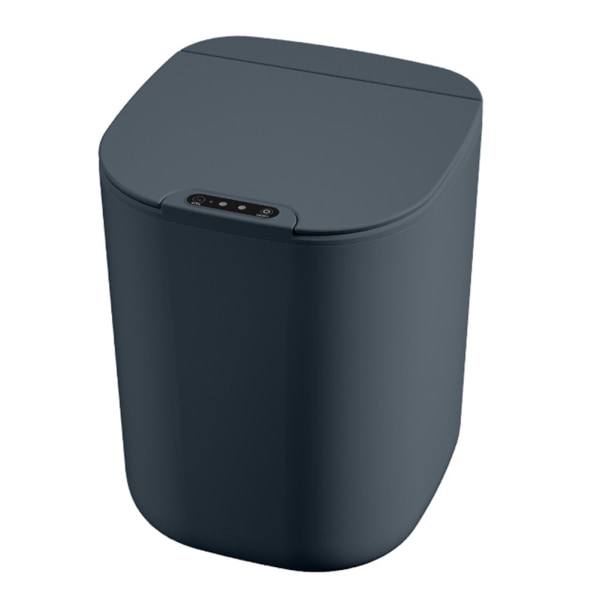 Automatisk sensor papperskorg Stor kapacitet soptunna med lock för kök 16L Dark Gray Charging Version
