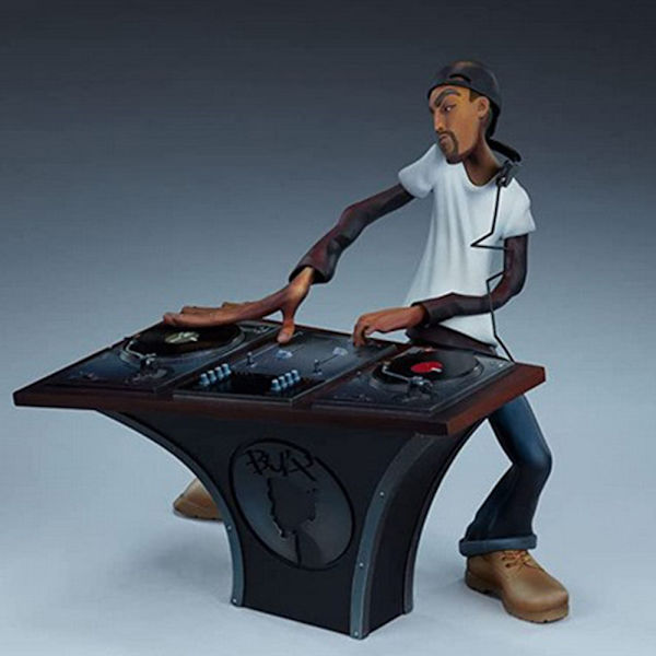 Resin Skulptur Hip Hop Element Dekoration Musik Figurer Staty Artist Host