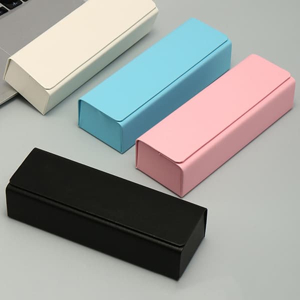 Square-Shape Glasögon Box Praktisk Optisk Myopia Glasögon Box För sovrum White