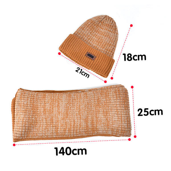 Barnmössor Scarf Set Vindtät Värmande Barnmössa för utomhusbruk Red Wine
