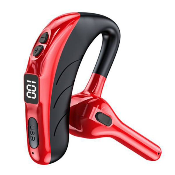 Business Bluetooth-kompatibelt headset Brusreducering Bärbar hörlur för hemmagym Red